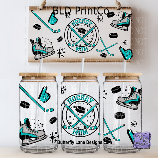 L909 Hockey Mom with Sticks