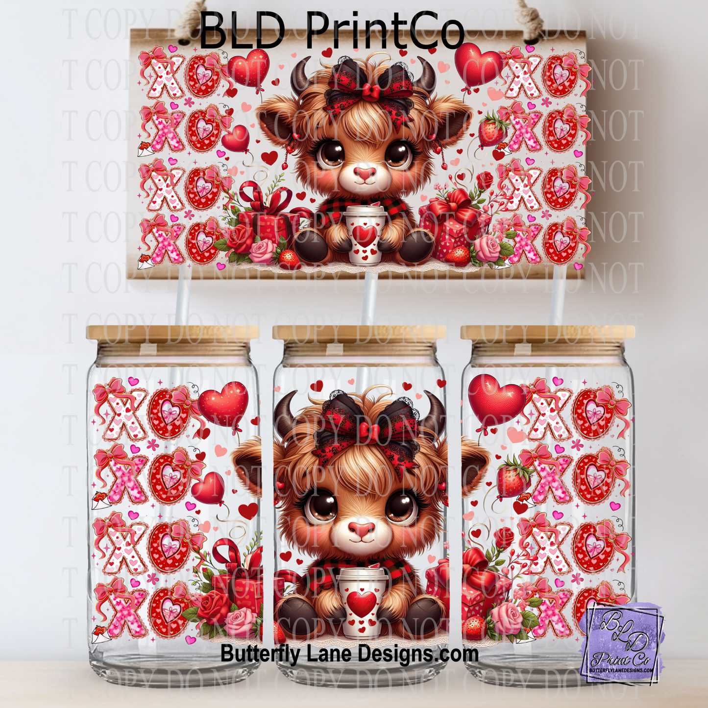 L935 Valentine Baby highland Cow