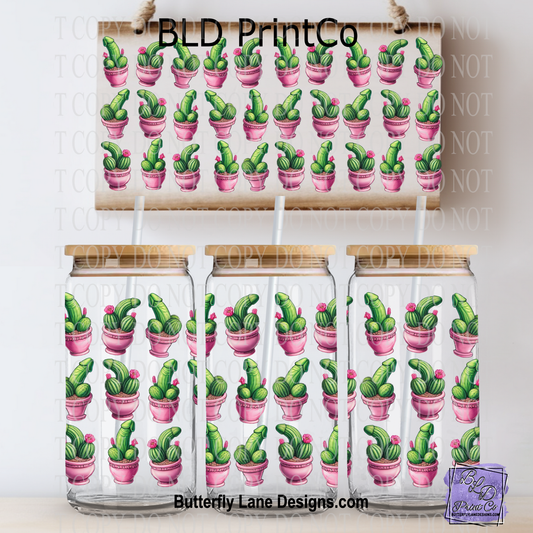 Cactus Peens | Funny Phallic Succulent Pattern Potted Cacti | L973