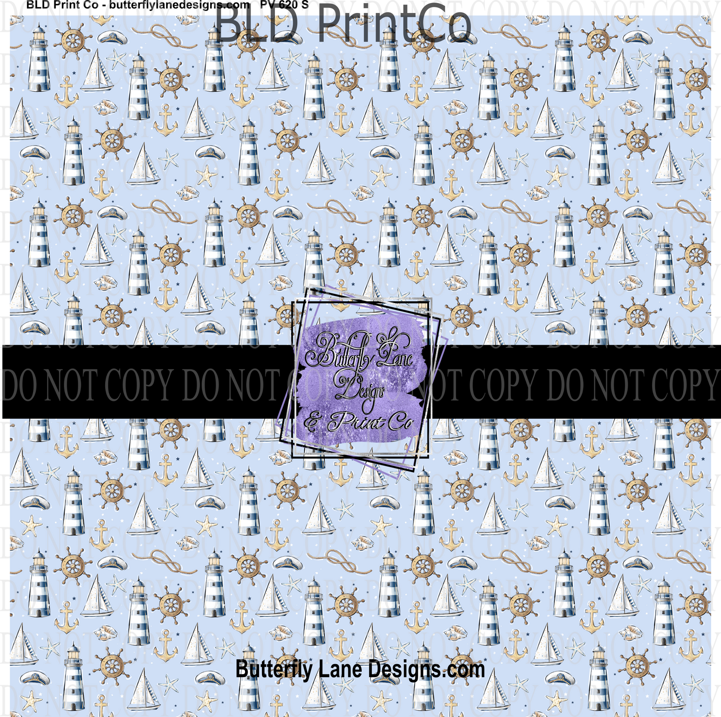 Nautical Seas 1    PV620 -  Patterned Vinyl