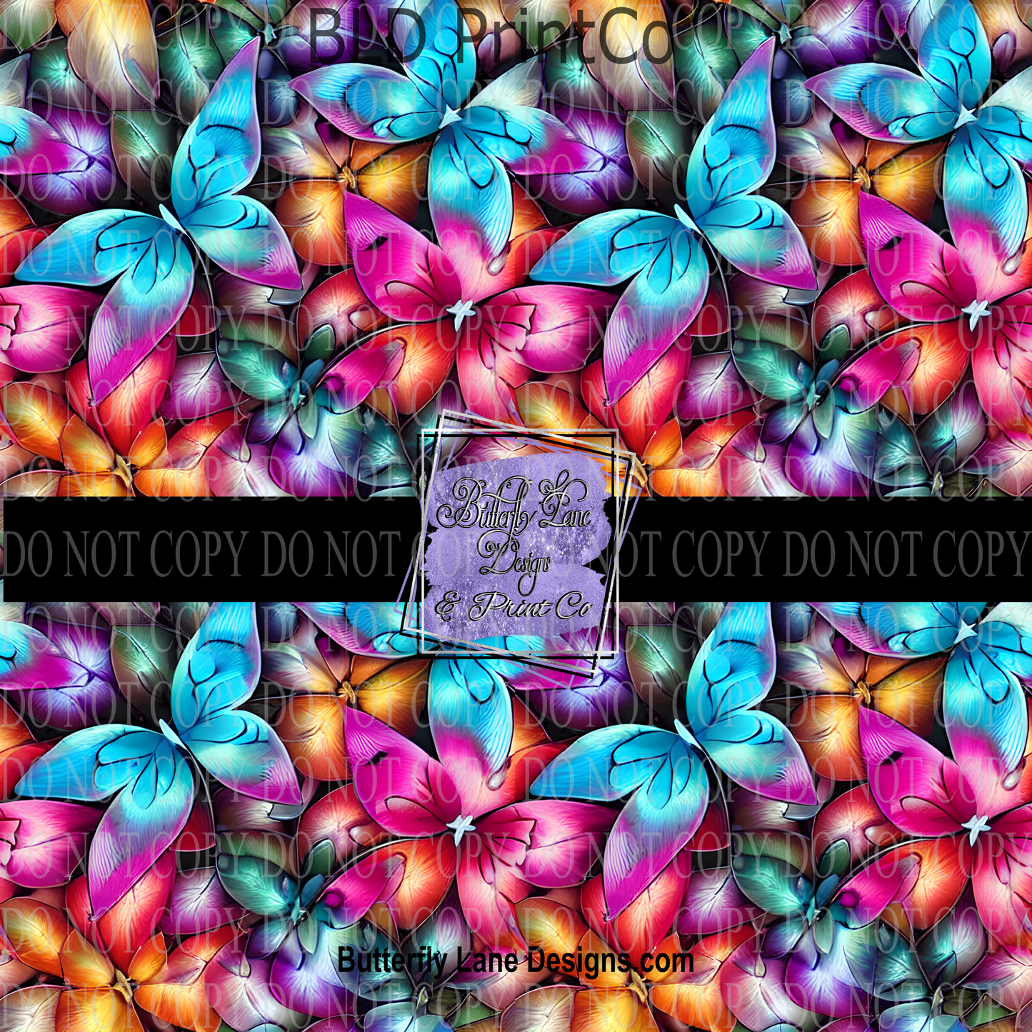 Neon Butterflies 4 PV643 M Patterned Vinyl