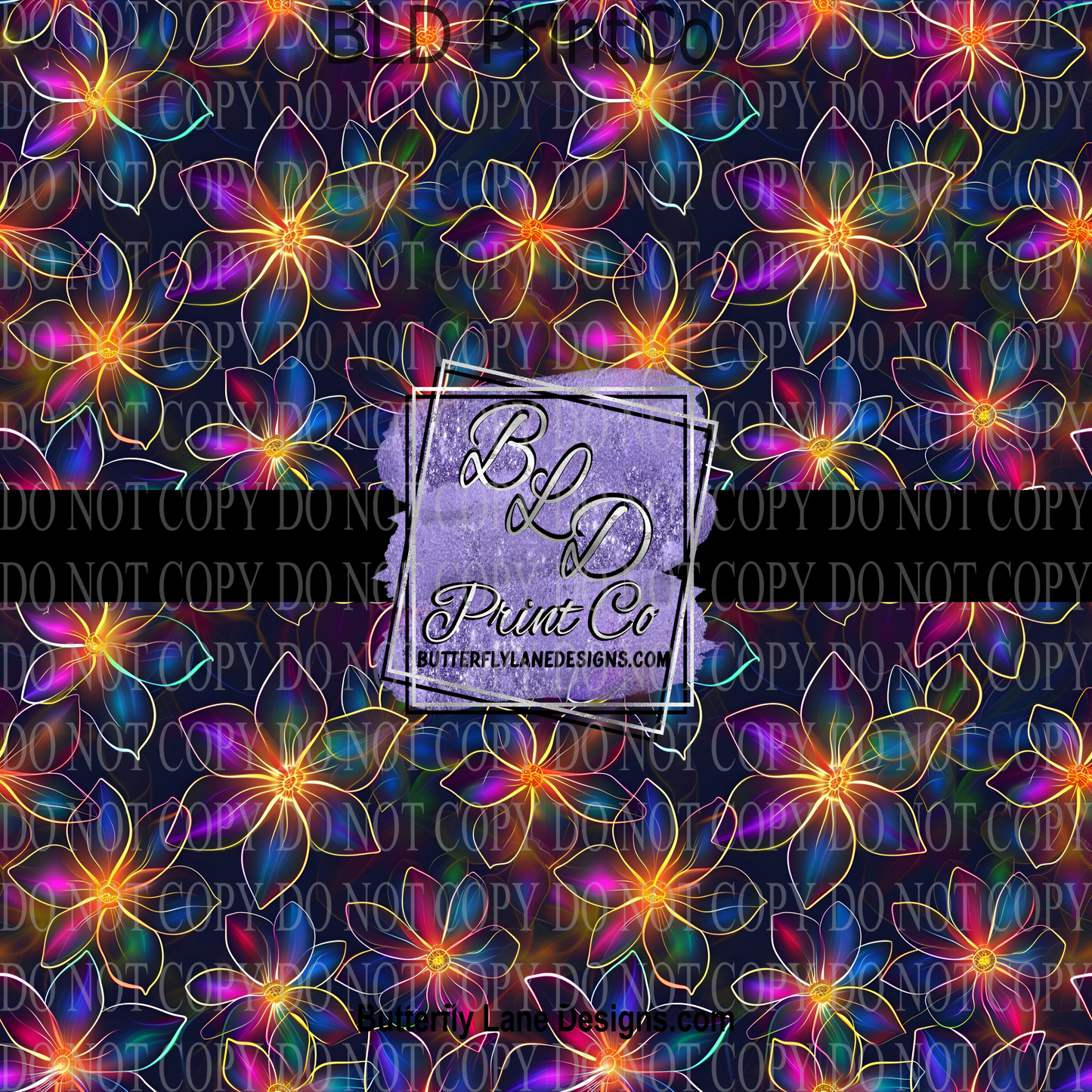 Neon Florals PV 1136  ::  Patterned Vinyl