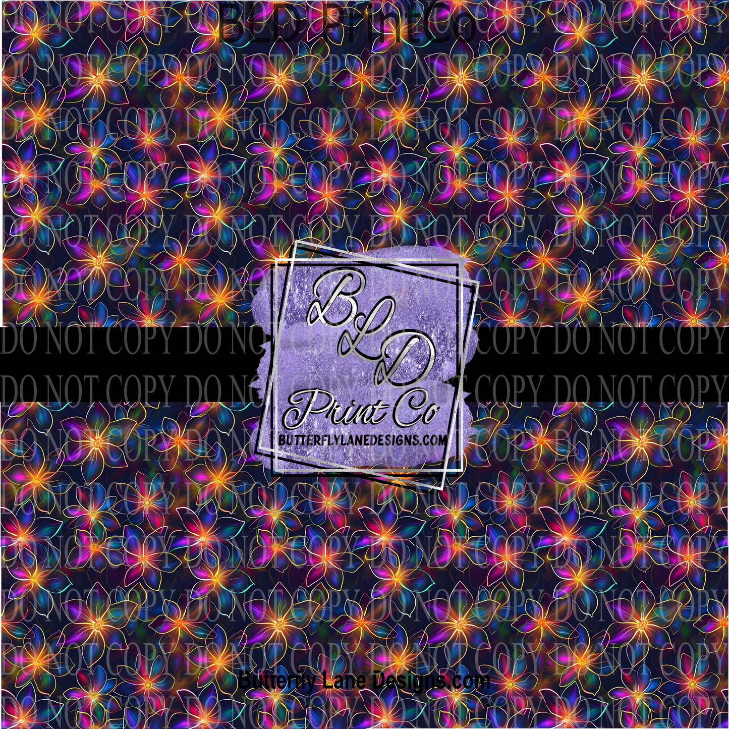 Neon Florals PV 1136  ::  Patterned Vinyl