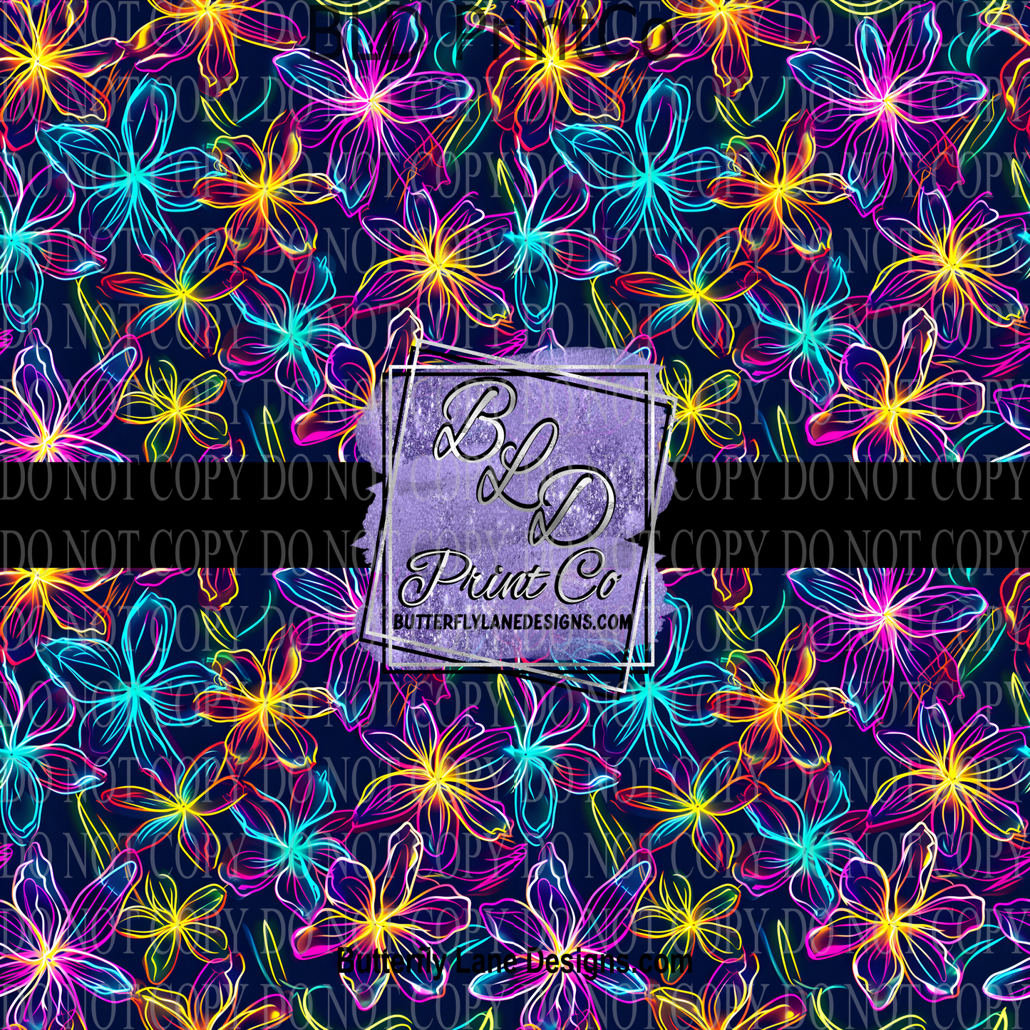 Neon Florals PV 1138 ::  Patterned Vinyl