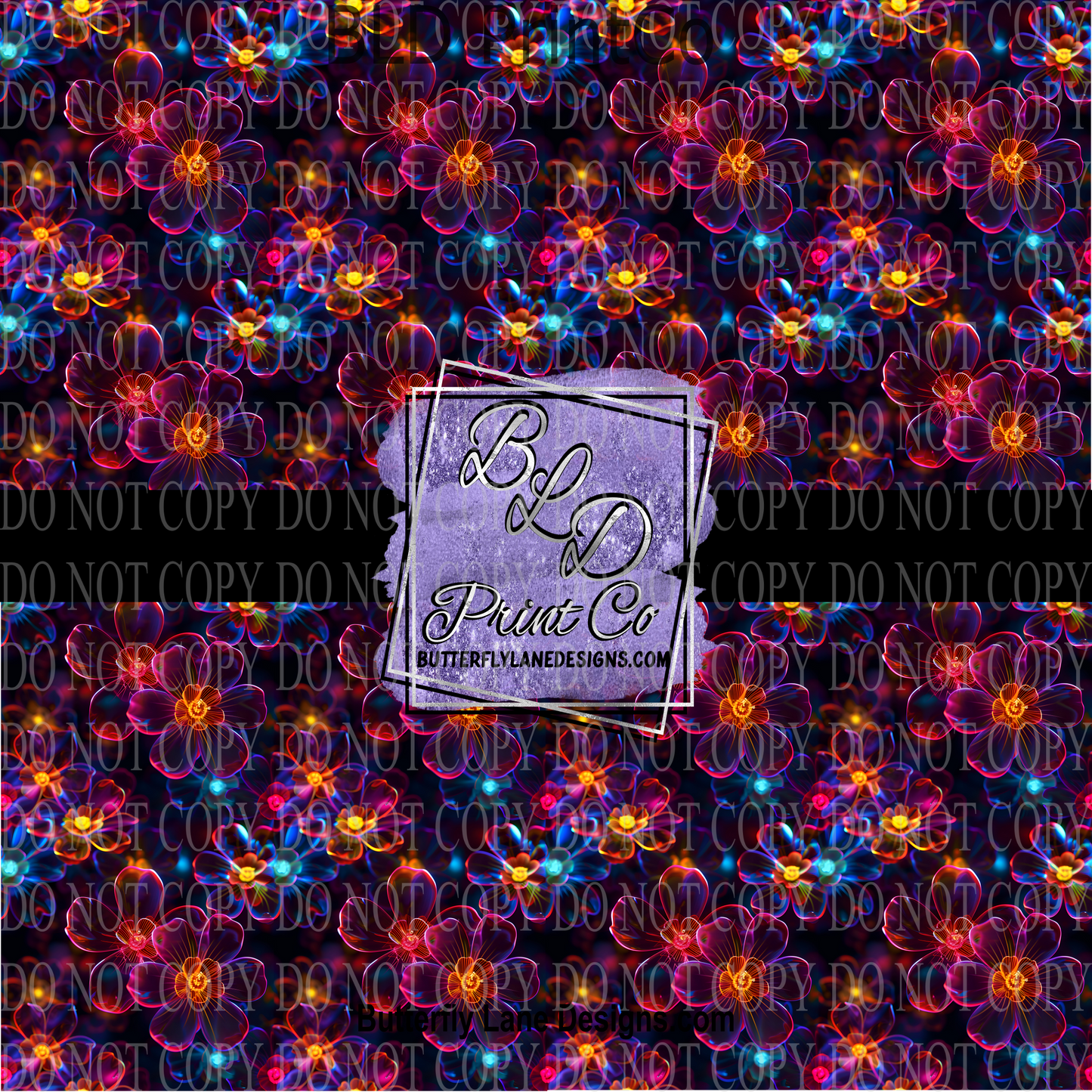 Neon Florals PV 1139 ::  Patterned Vinyl