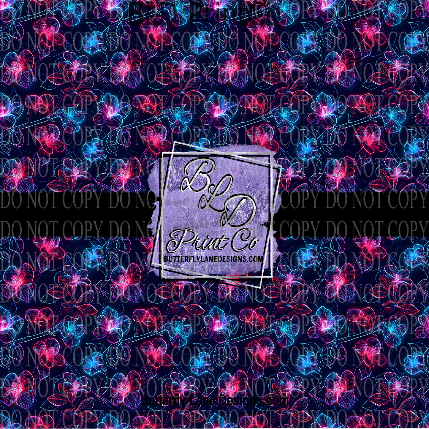 Neon Florals PV 1140::  Patterned Vinyl