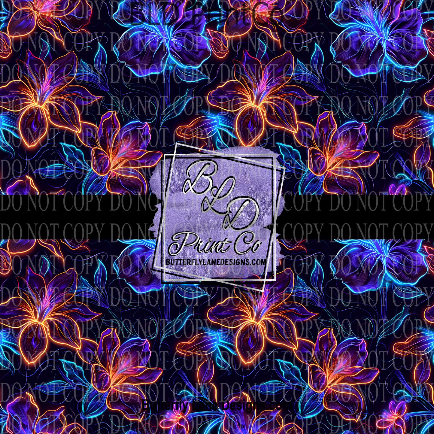 Neon Florals PV 1141  ::  Patterned Vinyl