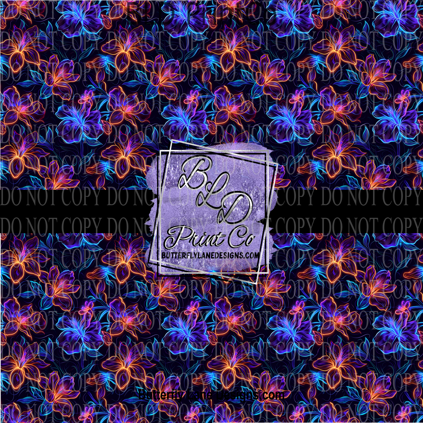 Neon Florals PV 1141  ::  Patterned Vinyl