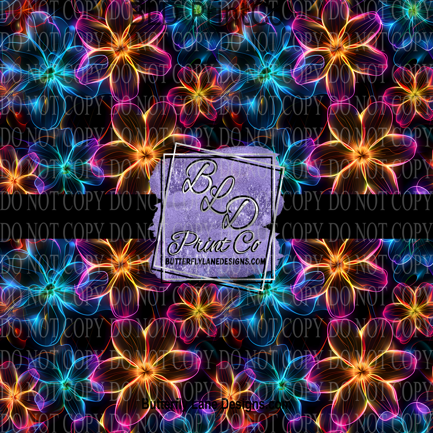 Neon Florals PV 1143 ::  Patterned Vinyl