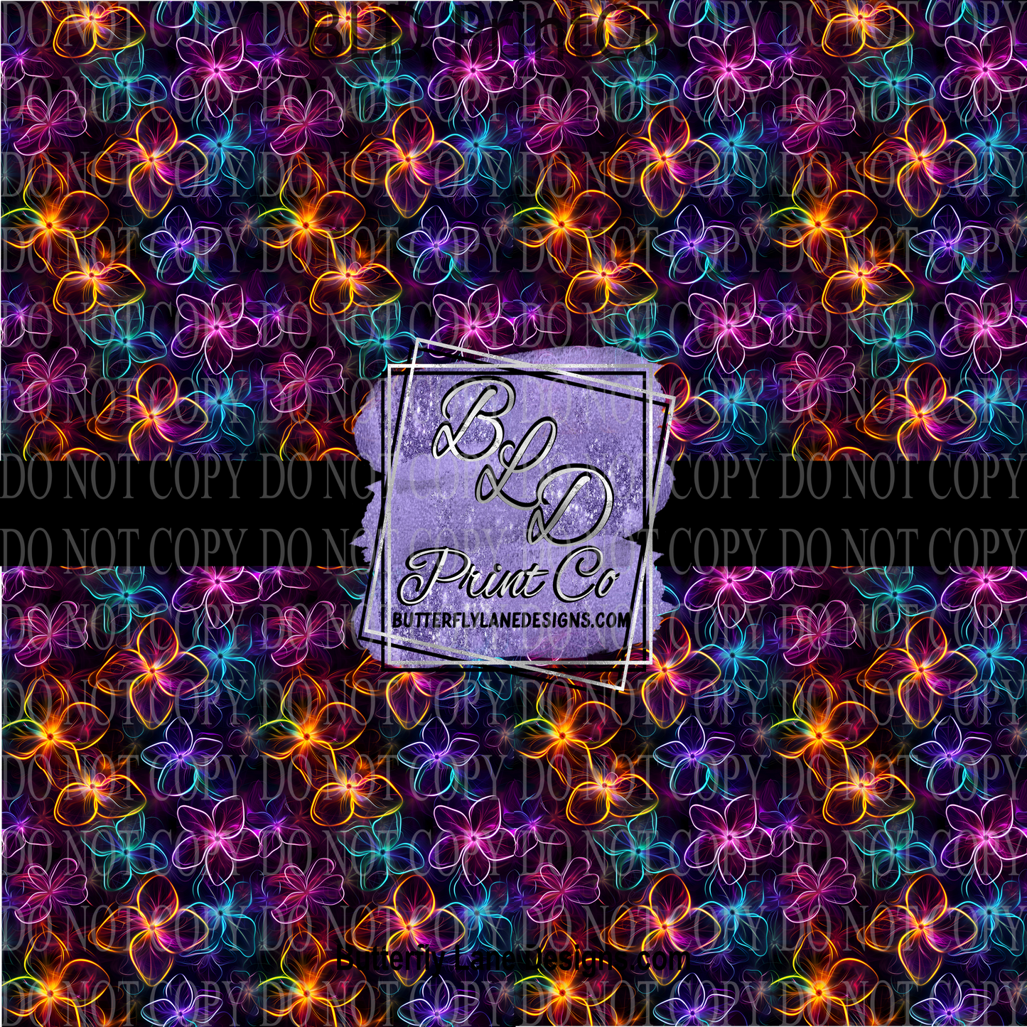 Neon Florals PV 1144 ::  Patterned Vinyl