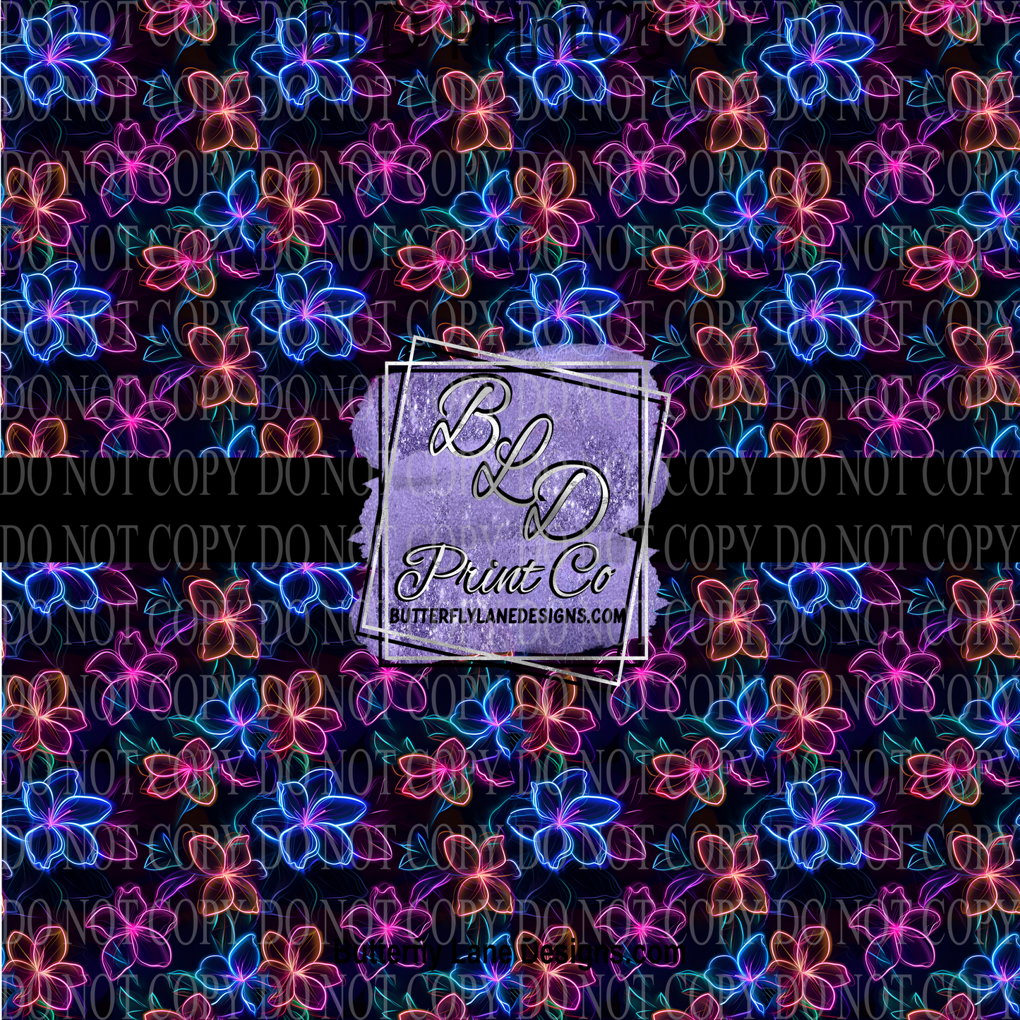 Neon Florals PV 1145 ::  Patterned Vinyl