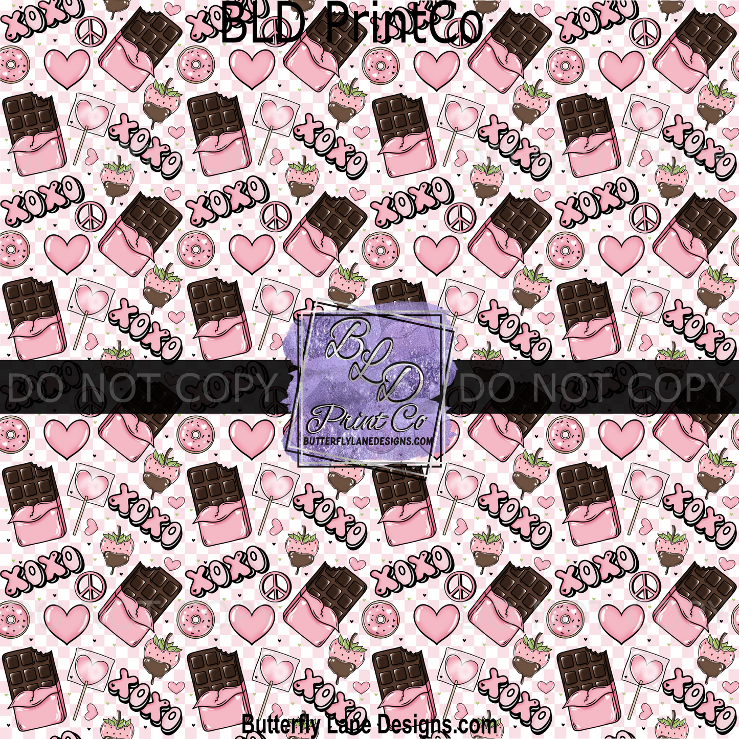 Valentine Treats-pink checker BPV0005 - BLD Exclusive