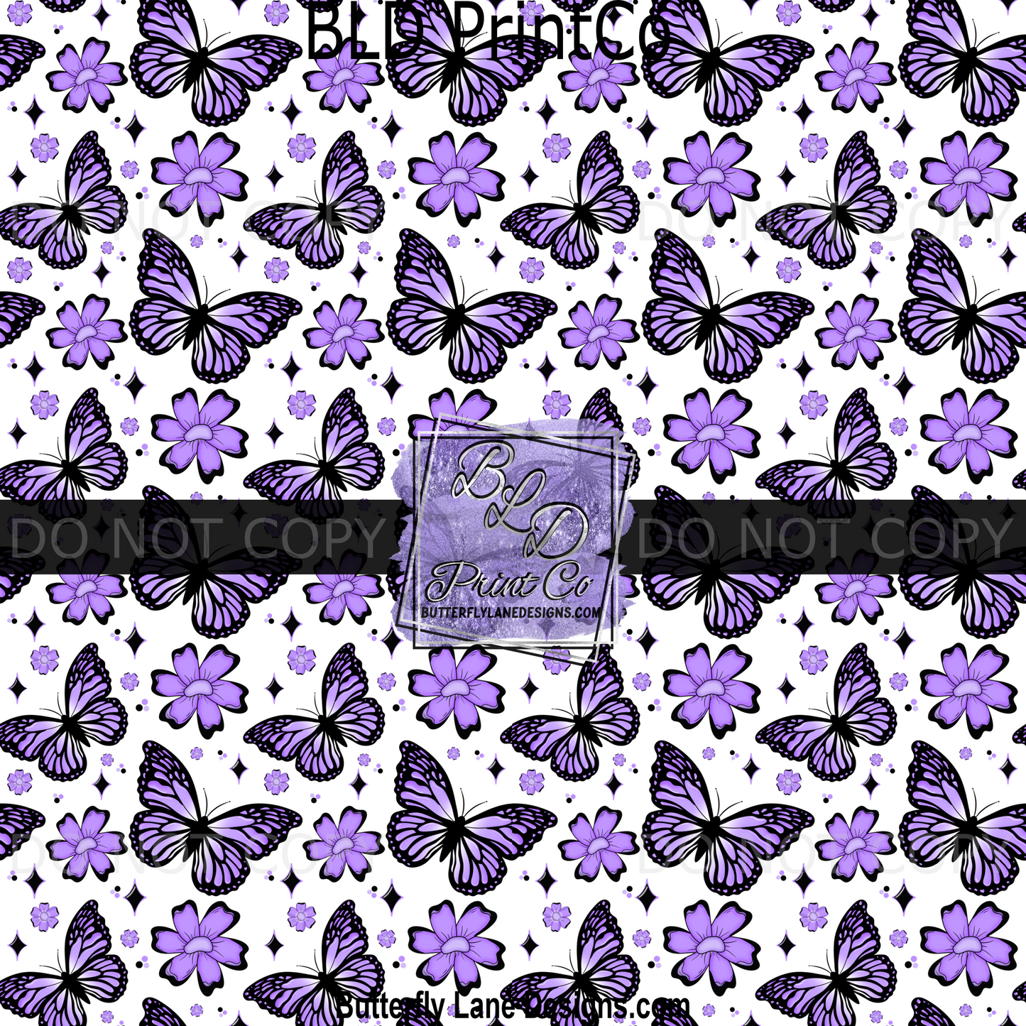 PV 0017 Purple Butterflies and florals- BPV0017- BLD Exclusive