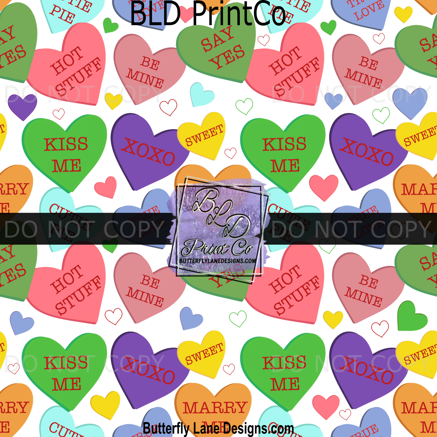 Conversation Valentine Hearts Love-BPV0043- BLD Exclusive