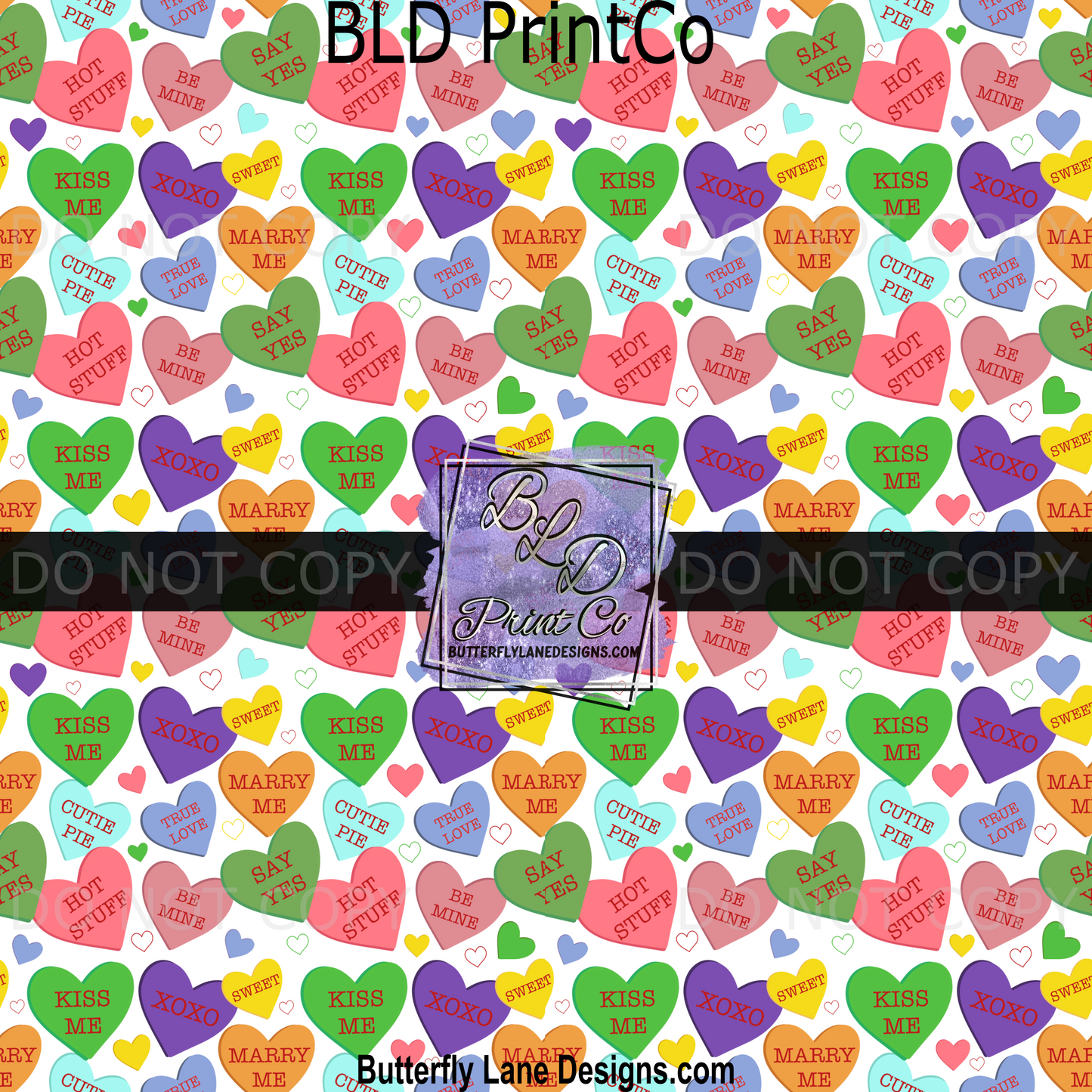 Conversation Valentine Hearts Love-BPV0043- BLD Exclusive