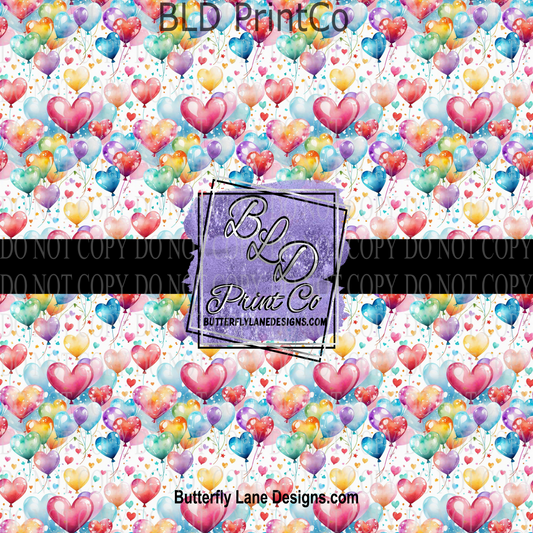 Heart Ballons - PV 1019   Patterned Vinyl