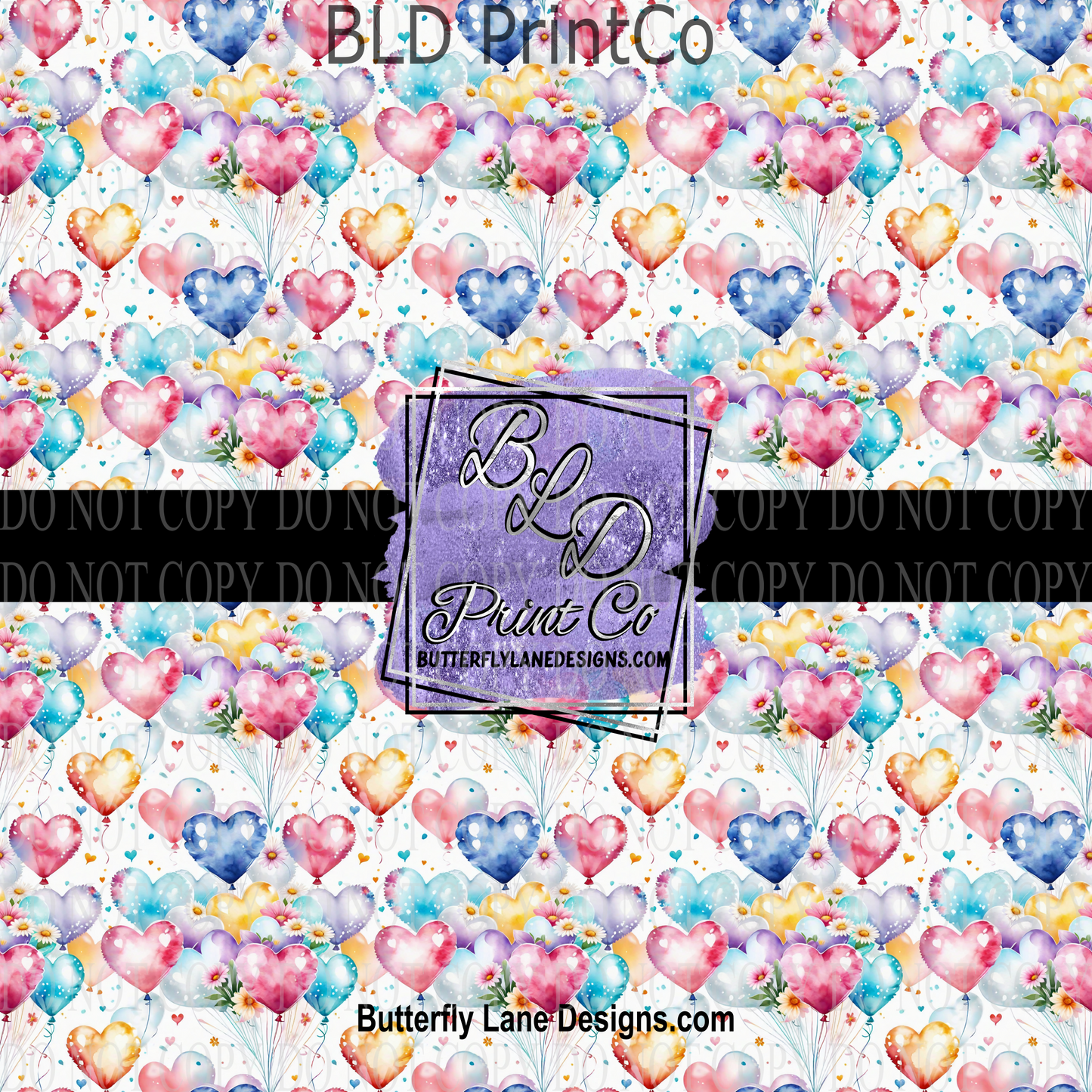 Heart Ballons - PV 1020   Patterned Vinyl