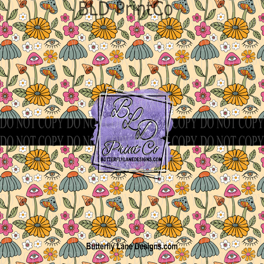 Boho Style florals  PV 1047  Patterned Vinyl