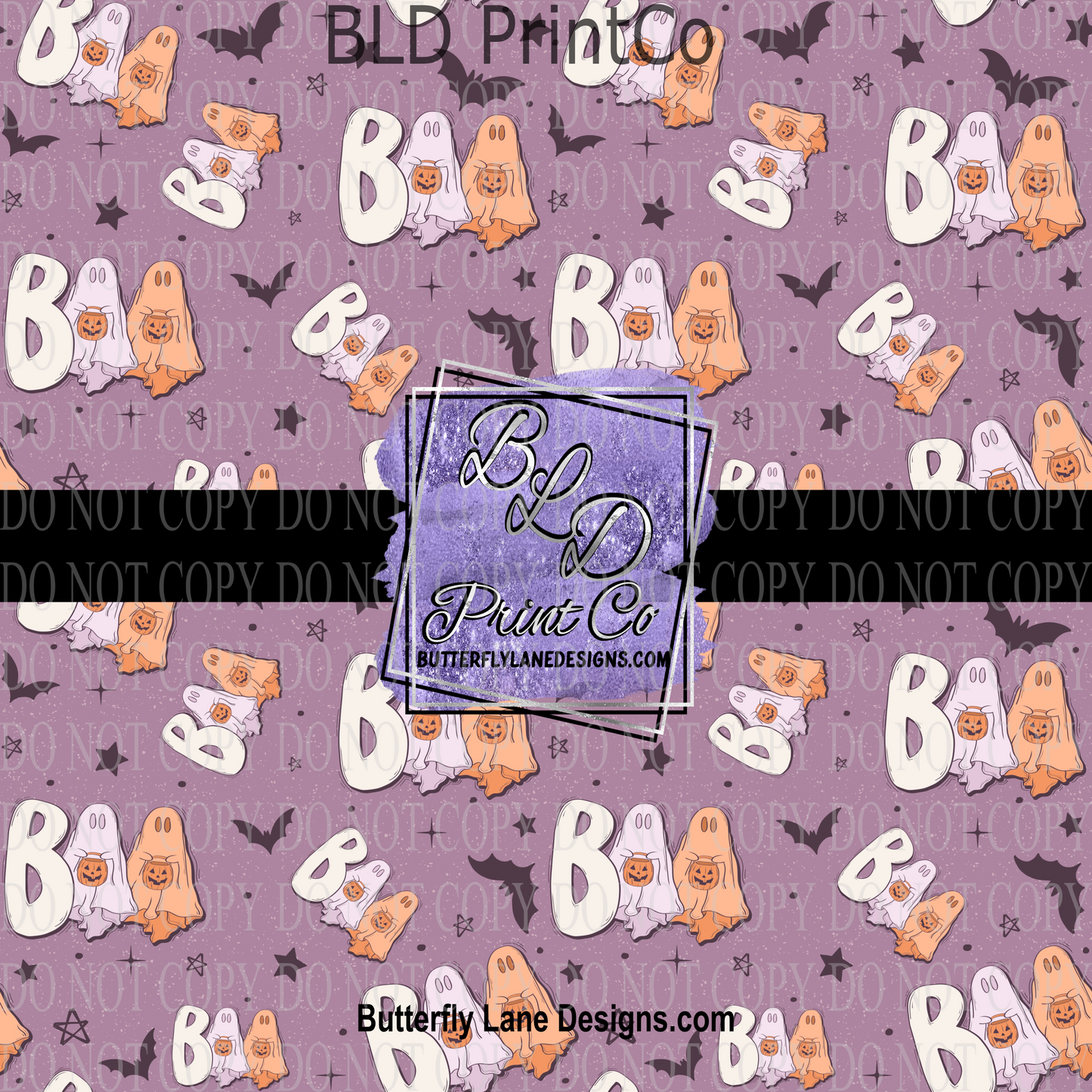 Purple  Halloween Boo Boo Boo   PV 1269