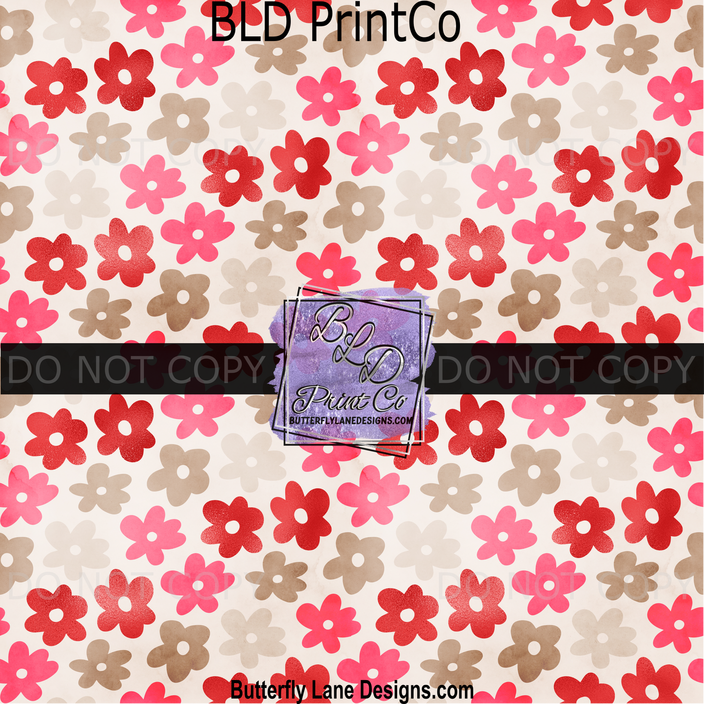 PV 1783 Shades of Red - flower shapes-Valentine