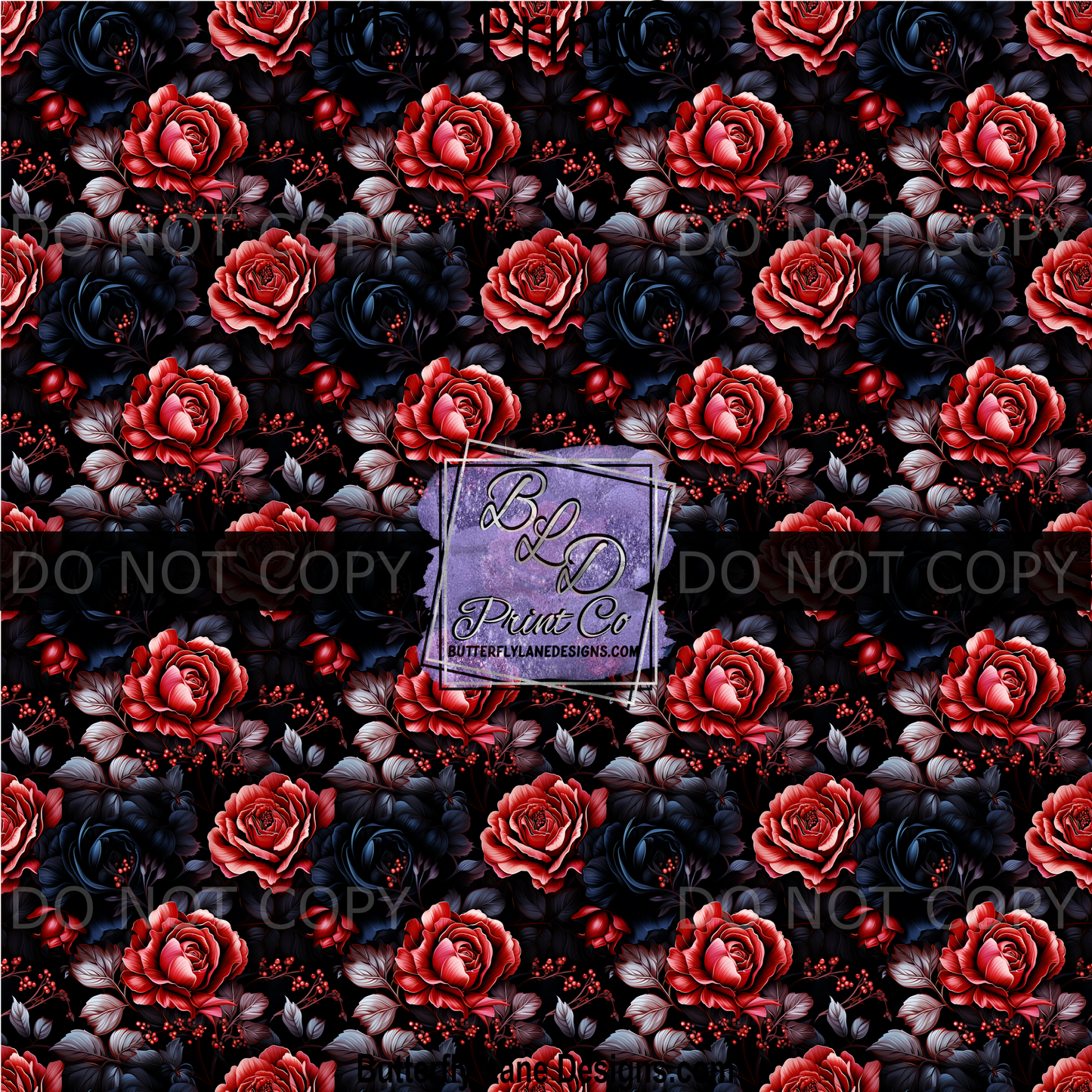 PV1835 Black and red roses