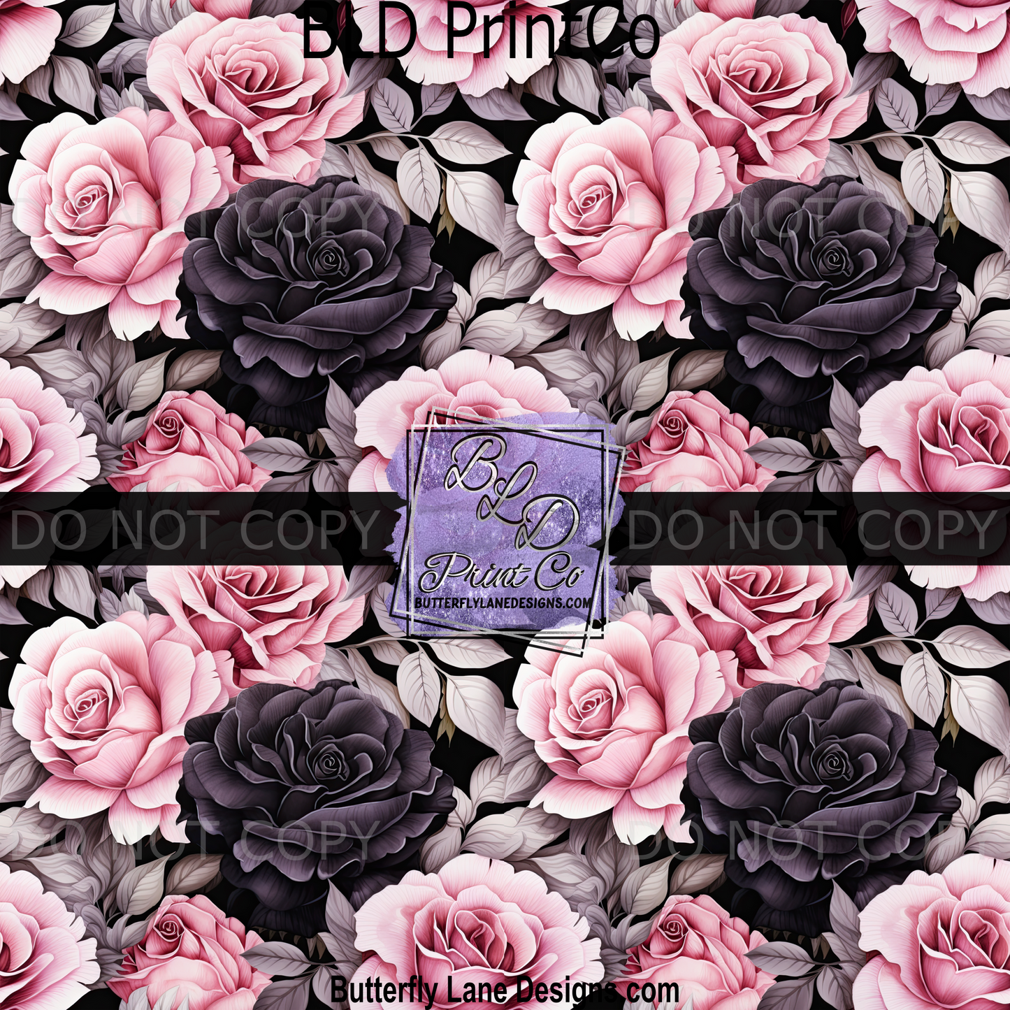 PV1840 Black and Pink Roses