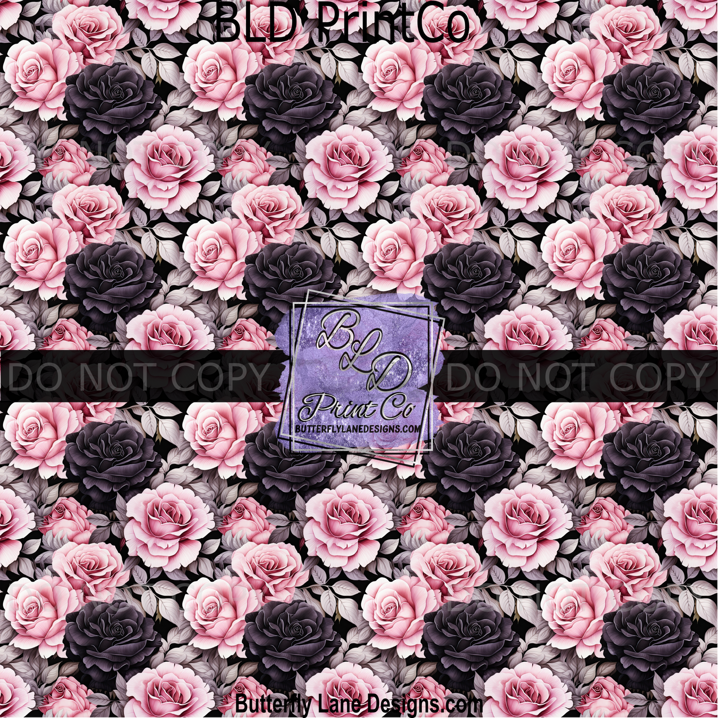 PV1840 Black and Pink Roses