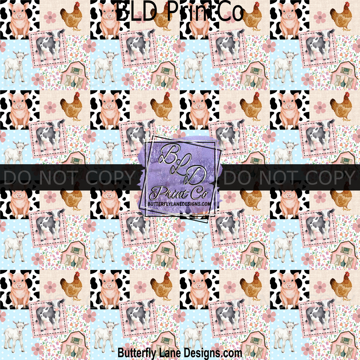 PV1932  The cutest farm animals quilted pattern