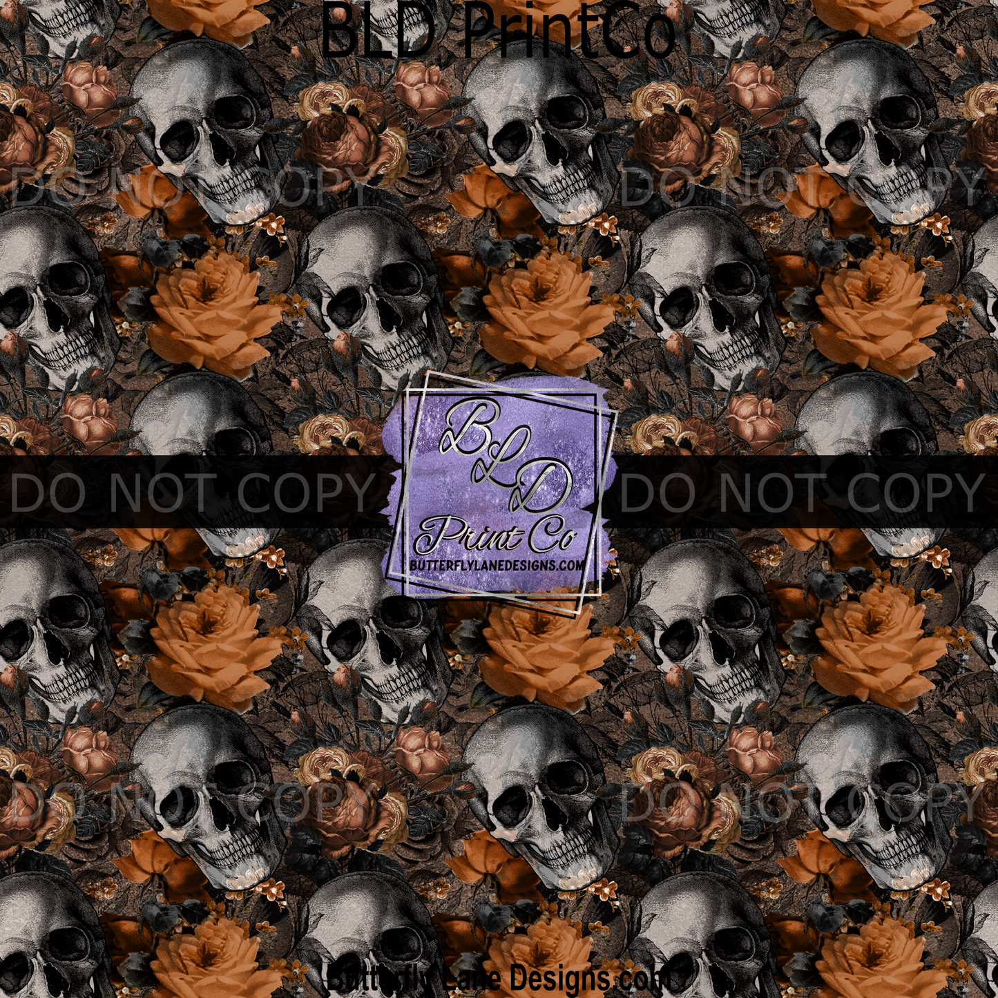 PV 2003 Skulls-Orange Florals