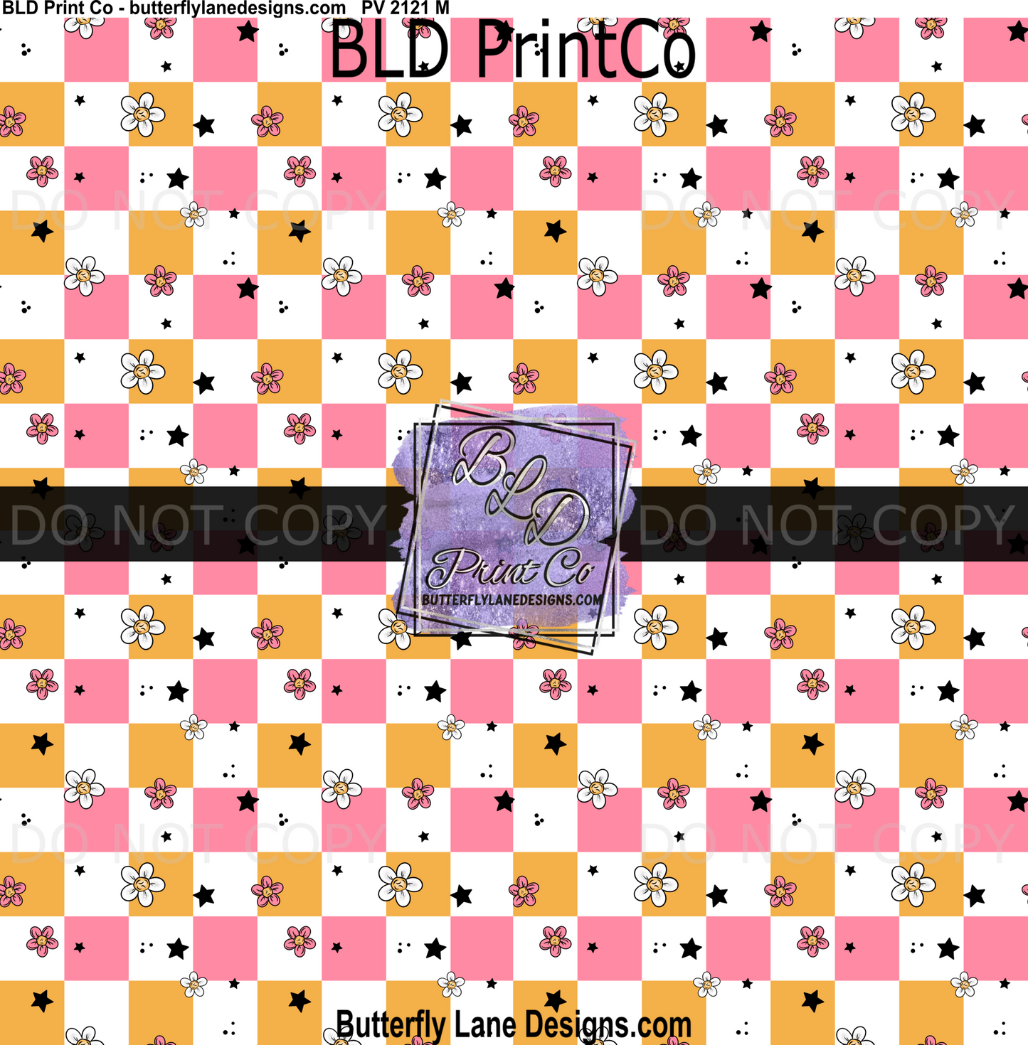 Retro Checker_Floral PV 2121