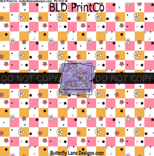Retro Checker_Floral PV 2121