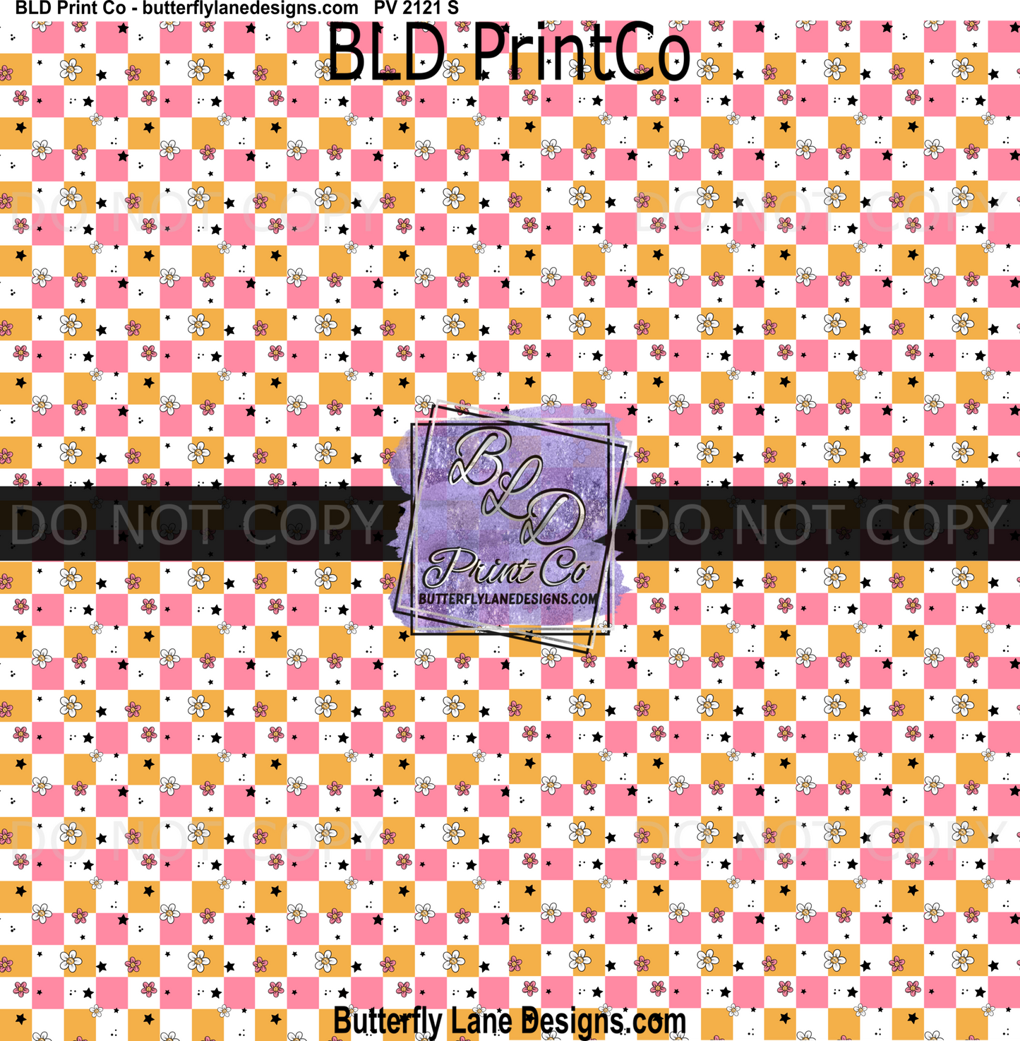 Retro Checker_Floral PV 2121