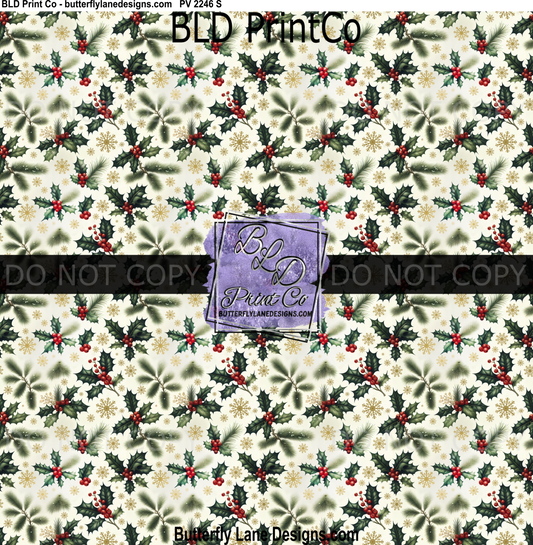 PV 2246 Holly Berry and pine