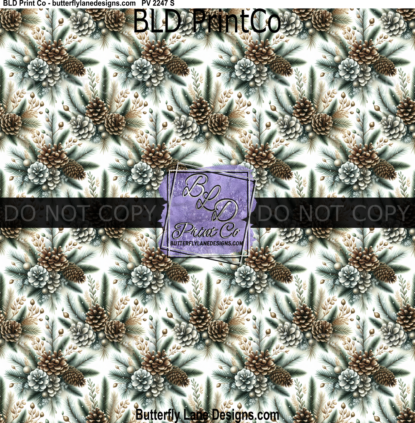 PV 2247 Pine cones- Holiday edition