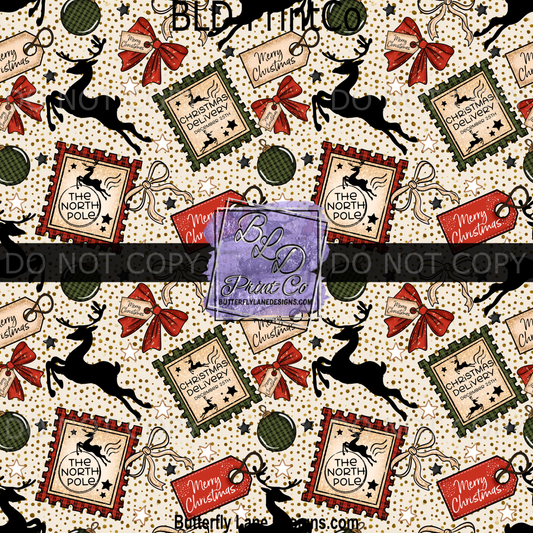 PV 2254 Christmas Stamps & Deer