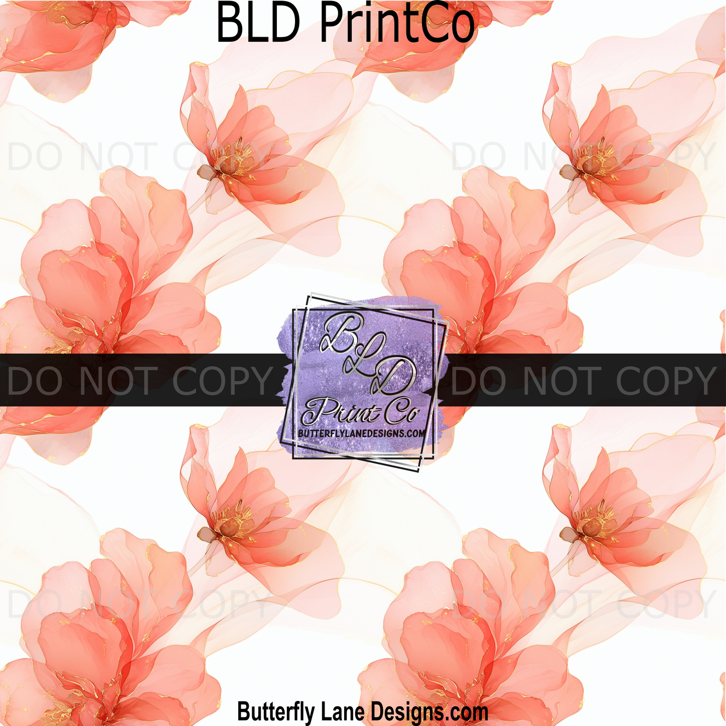 PV 2286 Watercolor flowers orange