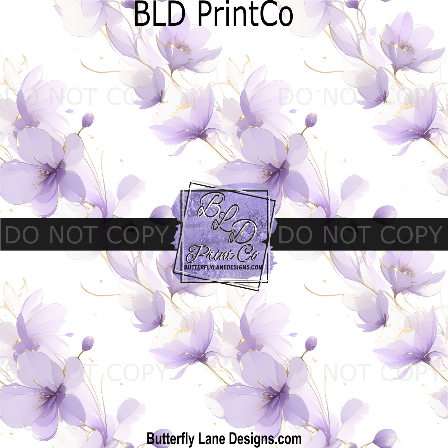 PV 2291 Watercolor flowers purple