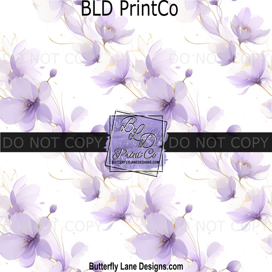 PV 2291 Watercolor flowers purple