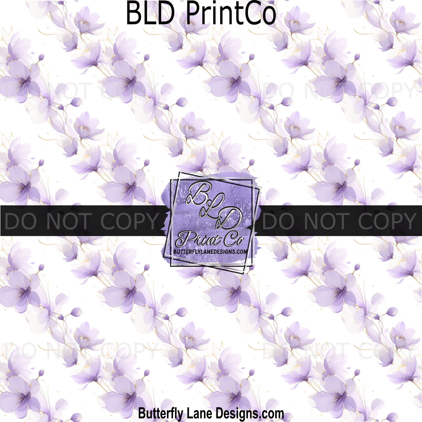 PV 2291 Watercolor flowers purple