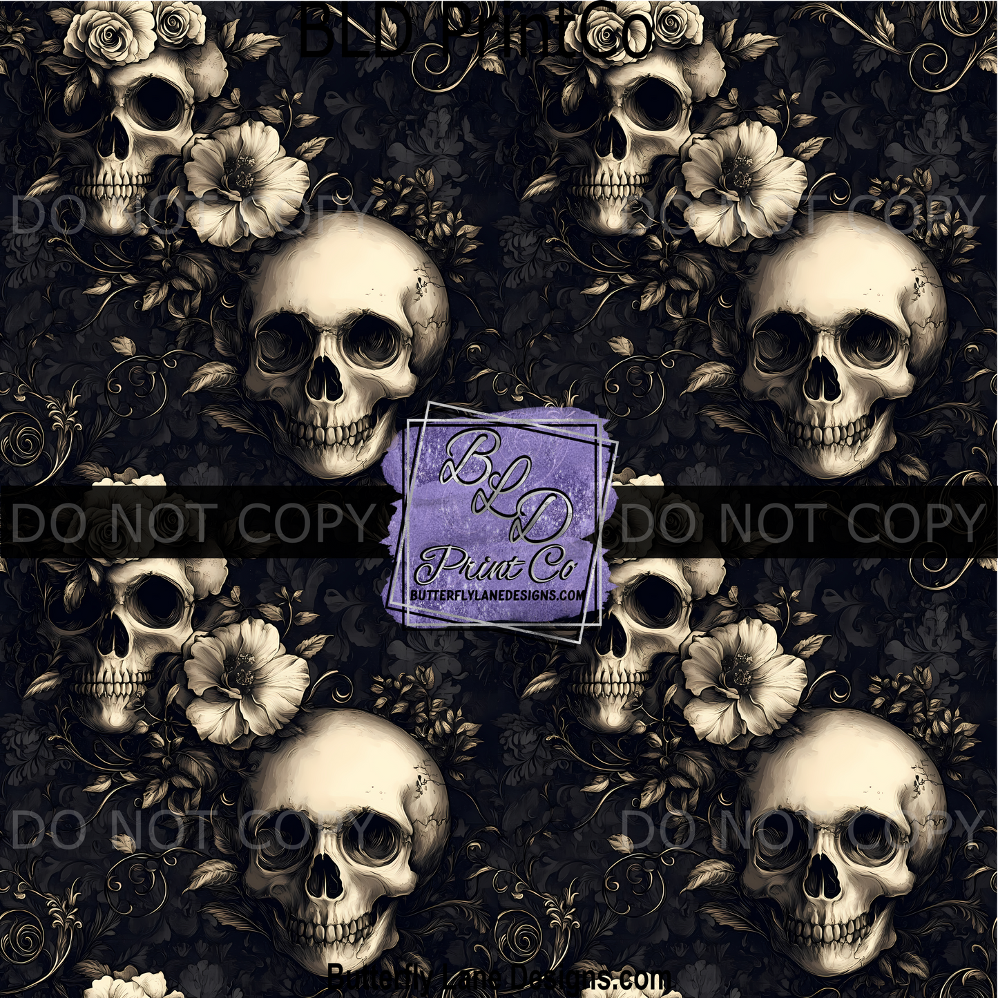PV 2303 Vintage skulls gothic