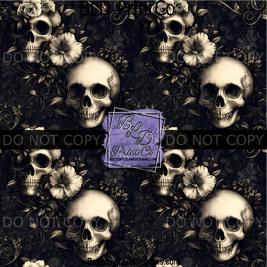 PV 2303 Vintage skulls gothic