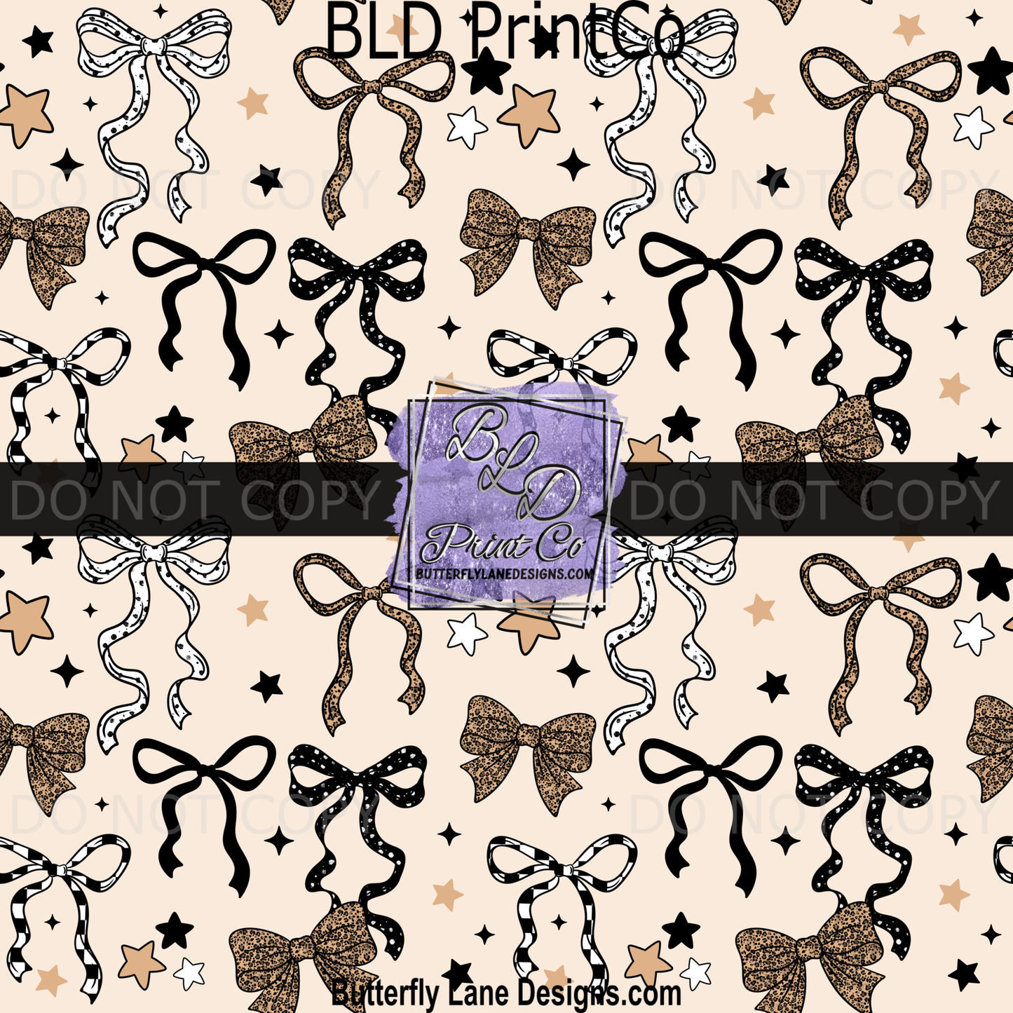 Leopard Print Bow Pattern | Coquette Aesthetic Design | PV 2353