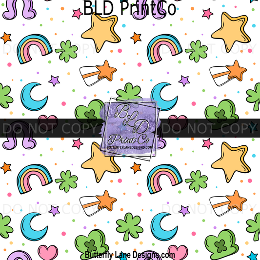 Lucky Charms Rainbow Print | St. Patrick's Day Pattern | PV 2357