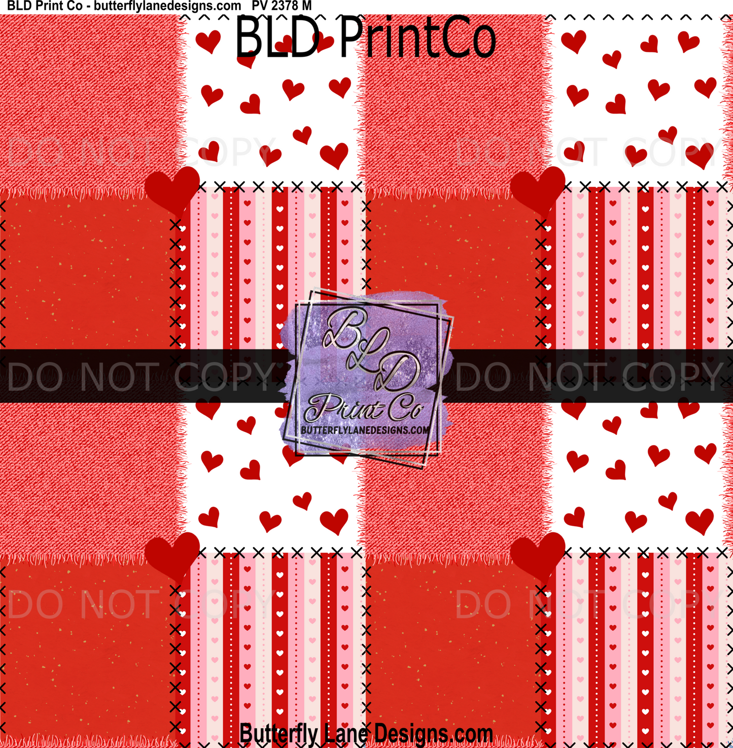 Valentine-Love quilt pattern : PV 2378  BLD