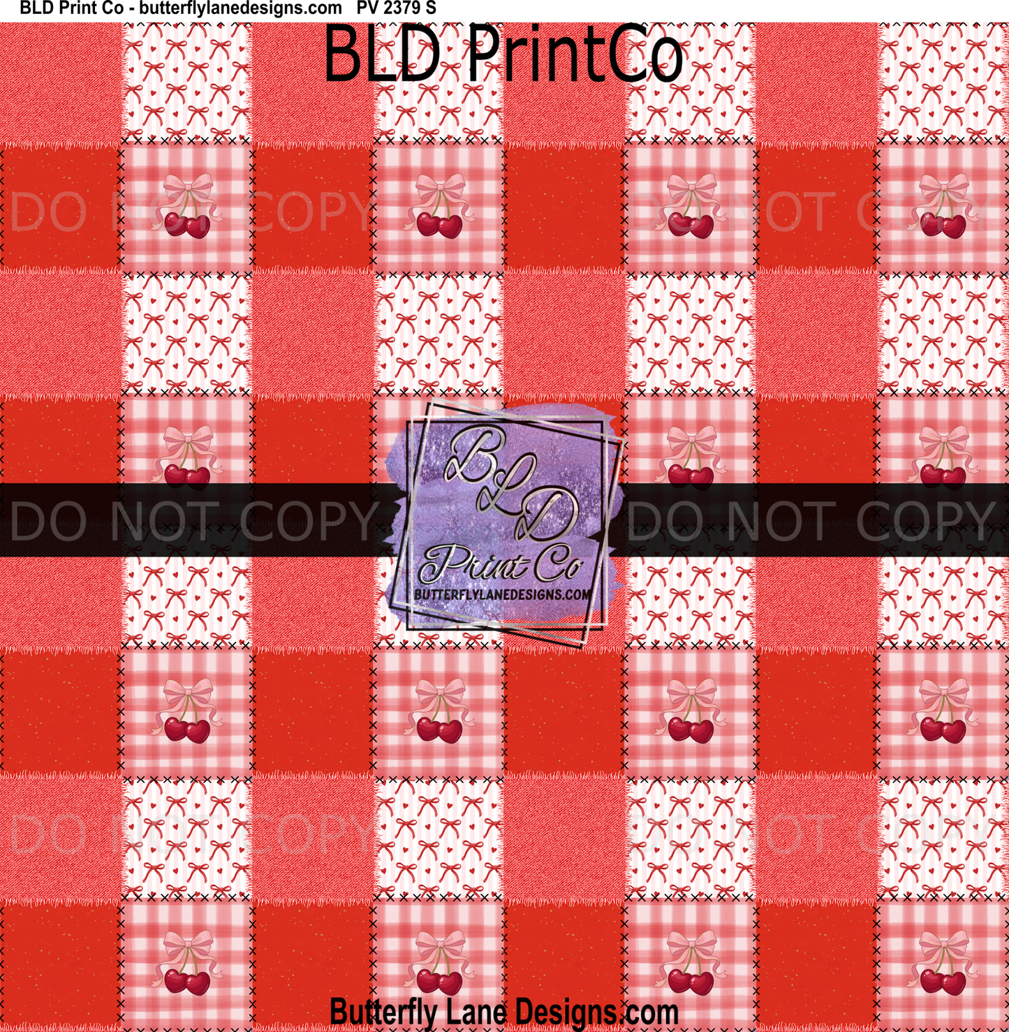 Valentine- Cherry Love quilt pattern : PV 2379  BLD