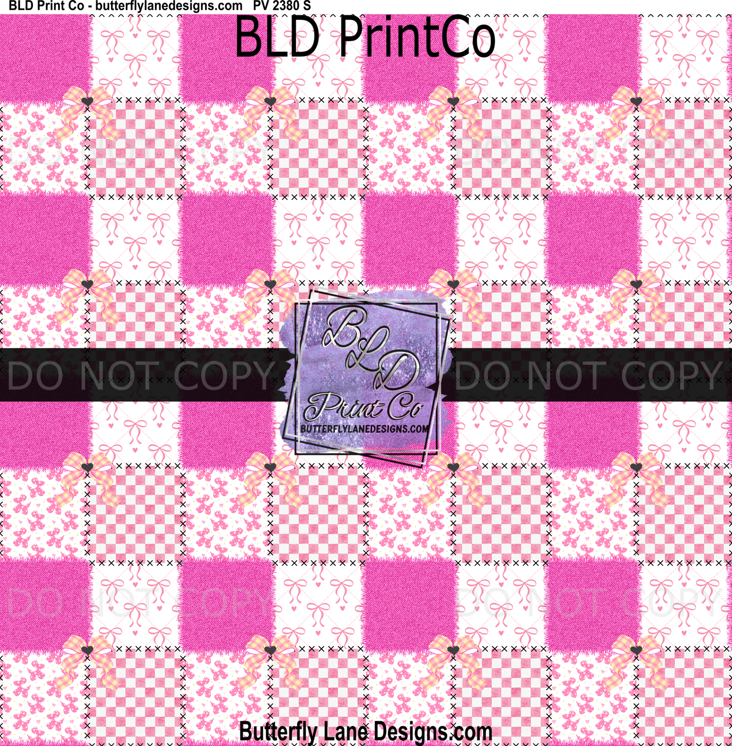 Bows & Balloon dogs- quilt pattern : PV 2380 BLD