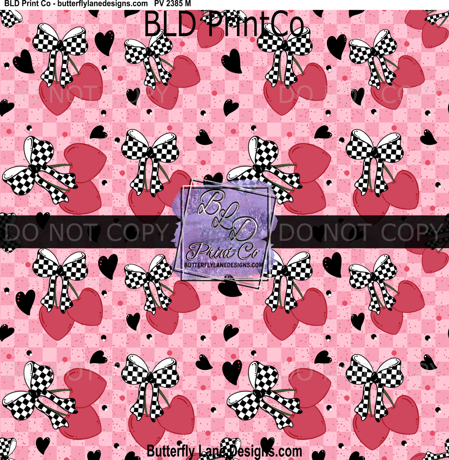 Cherries, Hearts & Checkers: PV 2385 BLD