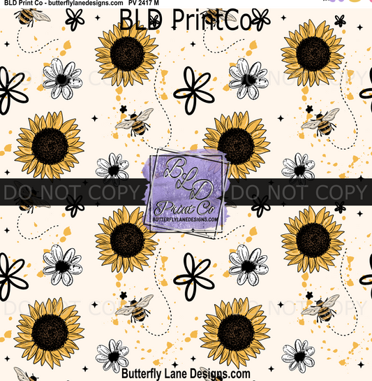Sunflower Honey | Sunflowers, Busy Bees & White Daisies | PV2417