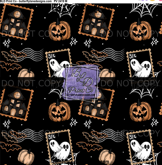 Spooky Stamp | Haunted Houses, Friendly Ghosts & Jack-O-Lanterns | PV2419