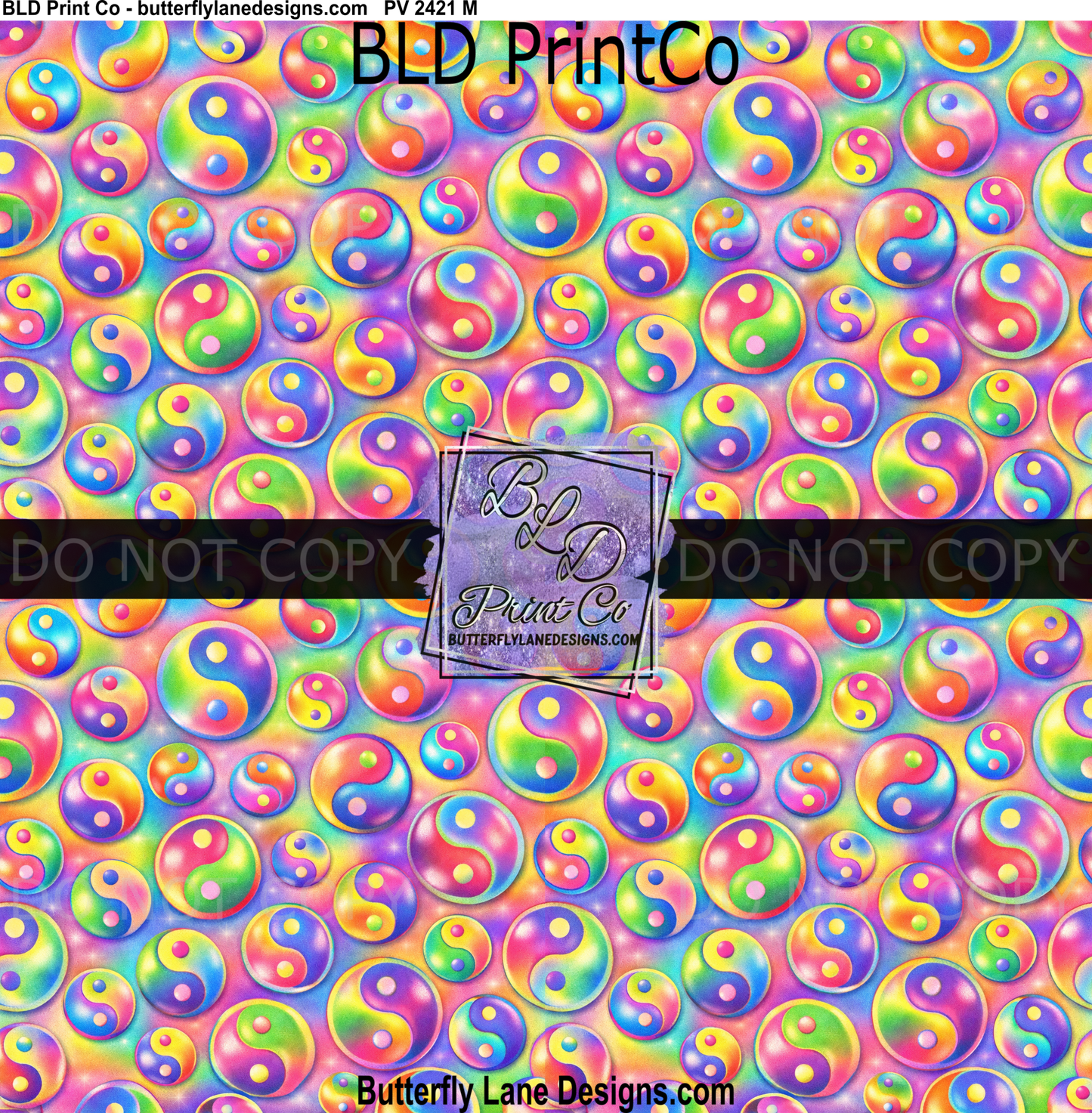 Rainbow Yin Yang | Retro 90s Aesthetic | PV 2421